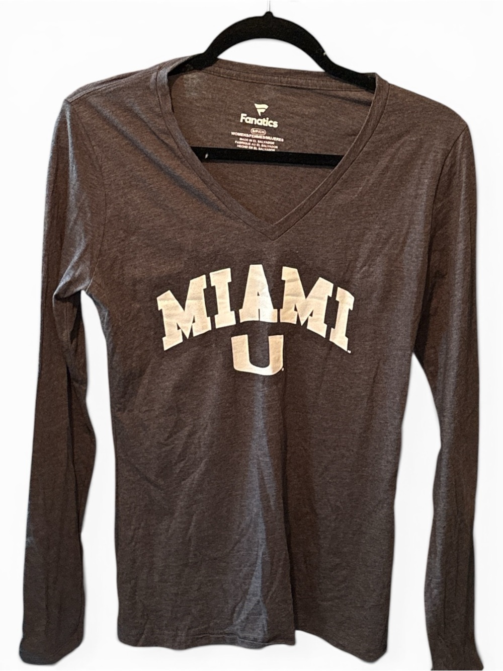 Fanatics Miami U Women's Long-Sleeve V-Neck Tee